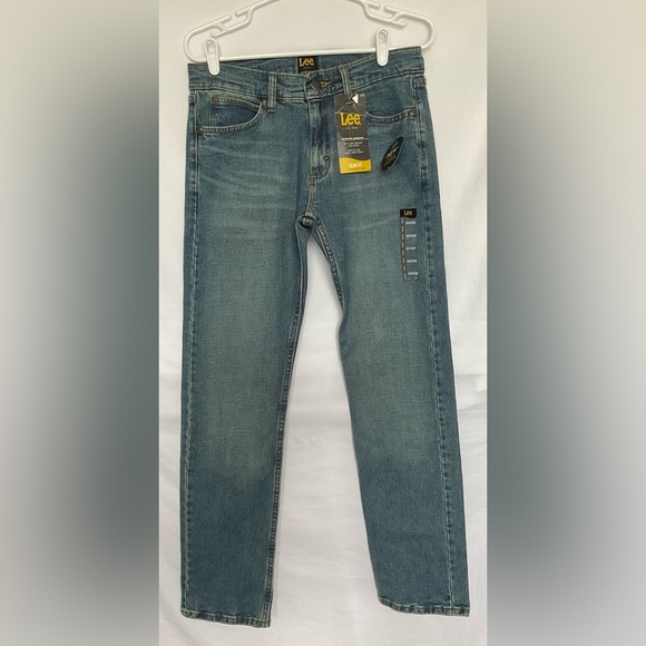 Lee Blue Slim Jeans with Subtle Fading - Picture 1 of 8